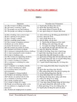 TỪ VỰNG PART 1 ETS 1000 LC 
