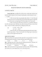 Bài tập về xác định tên kim loại