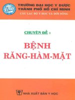 Bài giảng bệnh răng hàm mặt