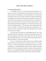 Hiệu quả sản xuất kinh doanh một số giống cây trồng tại công ty cổ phần giống cây trồng trung ương