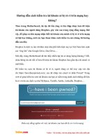 Hướng dẫn cách kiểm tra tài khoản có bị rò rỉ trên mạng hay không?