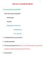 CÁC PHƯƠNG PHÁP ĐIỆN HÓA