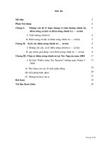 tiểu luận cao học môn xử lý tình huống chính trị