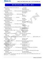 7  động từ (p9) thi online 2   động từ