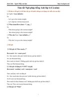 Tóm tắt ngữ pháp tiếng anh lớp 6  cả năm