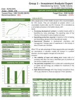 Định giá cổ phiếu công ty