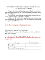 Một số kinh nghiệm và bài tập bồi dưỡng HSG Toán lớp 8+ 9