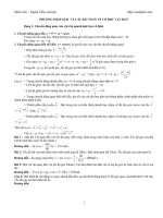 PHƯƠNG PHÁP GIẢI VÀ CÁC BÀI TOÁN VỀ CƠ HỌC VẬT RẮN