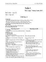 Giao an nam 2015 các môn: đạo đức, tự nhiên xã hội, toán, thủ công