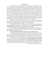 Thuyết minh đồ án tốt nghiệp thiết kế đường ô tô và đường đô thị