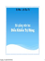 bài giảng môn học điều khiển tự động
