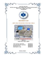 Bài báo cáo môn thực hành phân tích thực phẩm