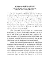 TIỂU LUẬN TRIẾT HỌC - TUYÊN NGÔN CỦA ĐẢNG CỘNG SẢN VÀ VẤN ĐỀ NHẬN THỨC SỰ KHỦNG HOẢNG CỦA CHỦ NGHĨA XÃ HỘI HIỆN NAY