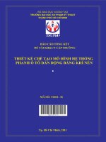 thiết kế chế tạo mô hình hệ thống phanh ô tô dẫn động bằng khí nén 