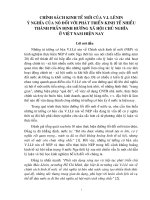 TIỂU LUẬN TRIẾT HỌC - CHÍNH SÁCH KINH TẾ MỚI CỦA LÊ NIN VÀ Ý NGHĨA ĐỐI VỚI VIỆC PHÁT TRIỂN KINH TẾ NHIỀU THÀNH PHẦN CỦA NƯỚC TA