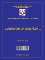 nghiên cứu chế tạo, lắp ráp mô hình hệ thống điều khiển ga tự động trên ô tô