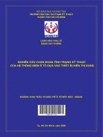 nghiên cứu chẩn đoán tình trạng kỹ thuật của hệ thống điện ô tô dựa vào thiết bị hiển thị xung 