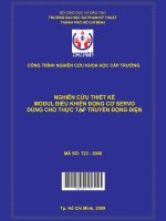 nghiên cứu thiết kế modul điều khiển động cơ servo dùng cho thực tập truyền động điện