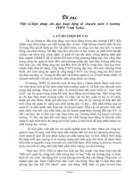 skkn một  số biện  pháp  chỉ  đạo  hoạt  động  tổ  chuyên  môn  ở  trường  THPT  vinh xuân