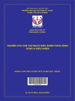 nghiên cứu chế tạo mạch điều khiển phun xăng dùng vi điều khiển 