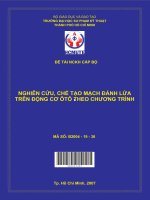 nghiên cứu, chế tạo mạch đánh lửa trên động cơ ôtô theo chương trình 