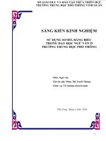 skkn sử DỤNG sơ đồ, BẢNG BIỂU TRONG dạy học NGỮ văn ở TRƯỜNG TRUNG học PHỔ THÔNG