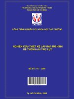 nghiên cứu thiết kế lắp ráp mô hình hệ thống lái trợ lực 