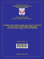 nghiên cứu công nghệ sản xuất ván dăm từ gỗ vụn và hạt nhựa phế liệu làm nguyên liệu sản xuất đồ gỗ  