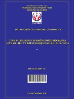 tính toán động cơ không đồng bộ ba pha mất số liệu và kiểm nghiệm sau khi sửa chữa 