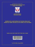 nghiên cứu và mô phỏng sự truyền công suất trong hệ thống truyền lực xe nhiều cầu chủ động 
