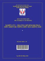 nghiên cứu   thi công mô hình bộ phận điều khiển hệ thống điều hoà không khí 