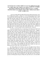 TIỂU LUẬN TRIẾT   lê NIN bảo vệ và PHÁT TRIỂN lý LUẬN THỜI kỳ QUÁ độ TRONG TP KINH tế và CHÍNH TRỊ TRONG THỜI đại CCVS  ý NGHĨA VIỆC NHẬN THỨC về TKQĐ ở VIỆT NAM