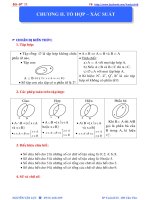 LT đại số GT 11   CHƯƠNG II  tổ hợp   xác SUẤT 
