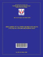 điều khiển từ xa thiết bị điện dân dụng ứng dụng công nghệ không dây 