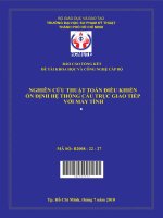 Nghiên cứu thuật toán điều khiển ổn định hệ thống cầu trục giao tiếp với máy tính 