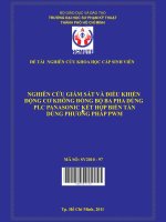 nghiên cứu giám sát và điều khiển động cơ không đồng bộ ba pha dùng plc panasonic kết hợp biến tần dùng phương pháp pwm  