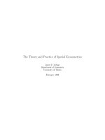 The theory and practice of spatial econometrics (1999)