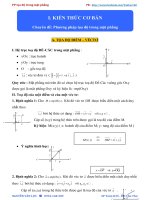 NỘI DUNG 1  lý THUYẾT 