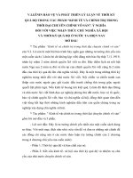 TIỂU LUẬN TRIẾT HỌC - LÊNIN BẢO VỆ VÀ PHÁT TRIỂN LÝ LUẬN VỀ THỜI KỲ QUÁ ĐỘ TRONG TÁC PHẨM KINH TẾ VÀ CHÍNH TRỊ TRONG THỜI ĐẠI CCVS - Ý NGHĨA ĐỐI VỚI NHẬN THỨC VỀ TKQĐ Ở NƯỚC TA HIỆN NAY