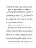 TIỂU LUẬN TRIẾT - LÊNIN  BÀN VỀ ĐẶC ĐIỂM CỦA NHÀ NƯỚC CCVS TRONG TÁC PHẨM NHÀ NƯỚC VÀ CÁCH MẠNG-  Ý NGHĨA ĐỐI VỚI XÂY DỰNG BỘ MÁY NHÀ NƯỚC TA HIỆN NAY