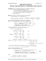 skkn một số CÁCH GIẢI tìm GIÁ TRỊ NHỎ NHẤT của một BIỂU THỨC đại số 