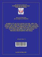 nghiên cứu sự suy giảm vận tốc siêu âm truyền qua môi trường btxm,thiết lập mối tương quan thực nghiệm về cường độ btxm xác định bằng phương pháp phá hoại mẫu và cường độ btxm xác định bằng phương pháp không 
