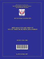 biên soạn tài liệu điện tử về các thiết bị tự động hóa omron 