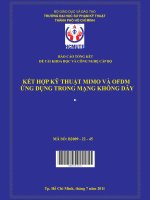 kết hợp kỹ thuật mimo và ofdm ứng dụng trong mạng không dây