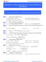 BT HÌNH học 10   CHƯƠNG II  TÍCH vô HƯỚNG 