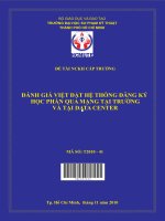 đánh giá việt đặt hệ thống đăng ký học phần qua mạng tại trường và tại data center 