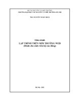 Giao trinh lap trinh Web