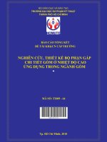 nghiên cứu, thiết kế bộ phận gắp chi tiết gốm ở nhiệt độ cao ứng dụng trong ngành gốm 