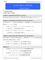 NỘI DUNG 2  cực TRỊ của hàm số 