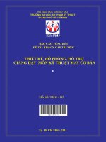 thiết kế mô phỏng, hỗ trợ giảng dạy môn kỹ thuật may cơ bản 